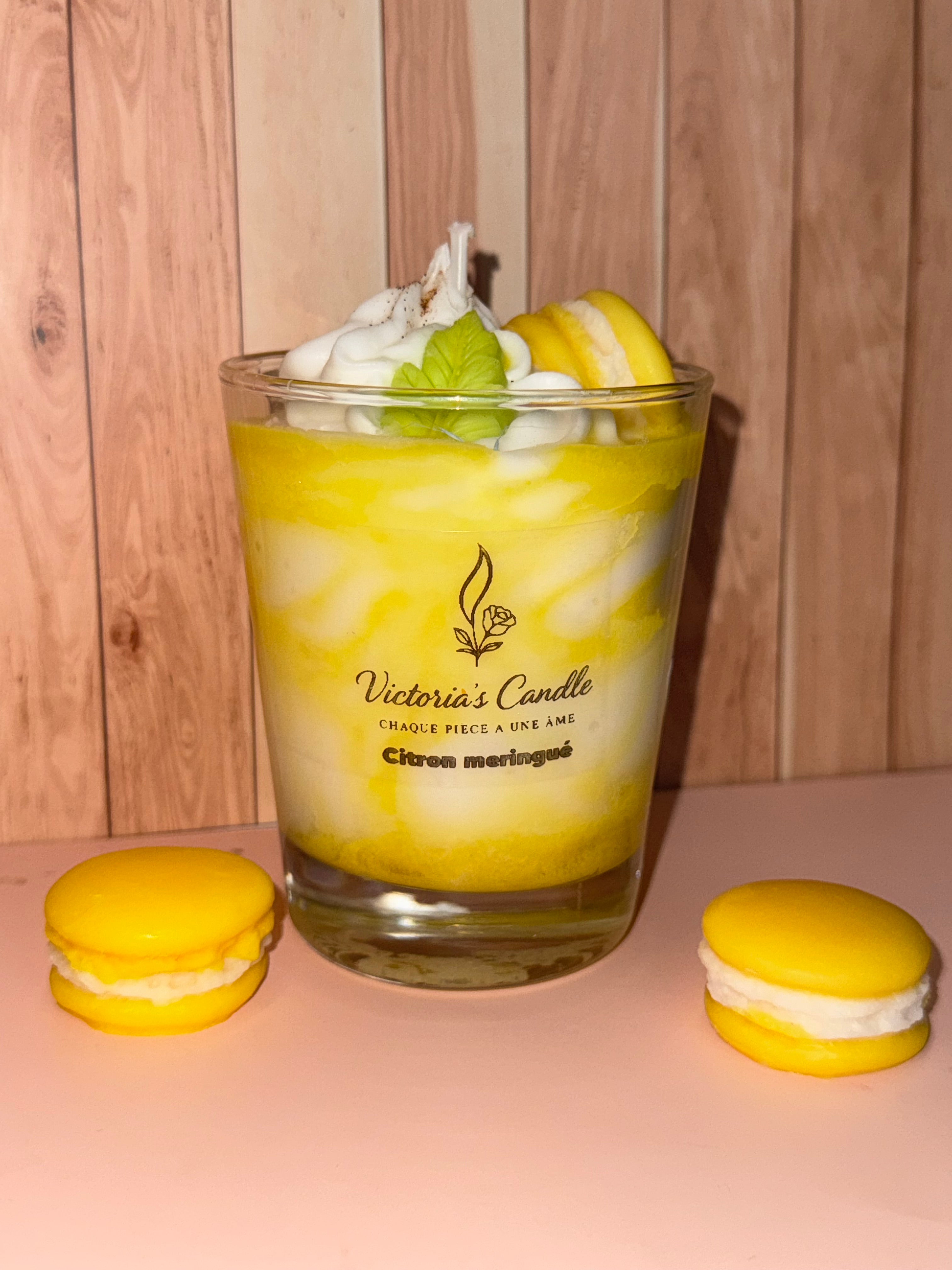 « Citron meringué » bougie gourmande fruitée