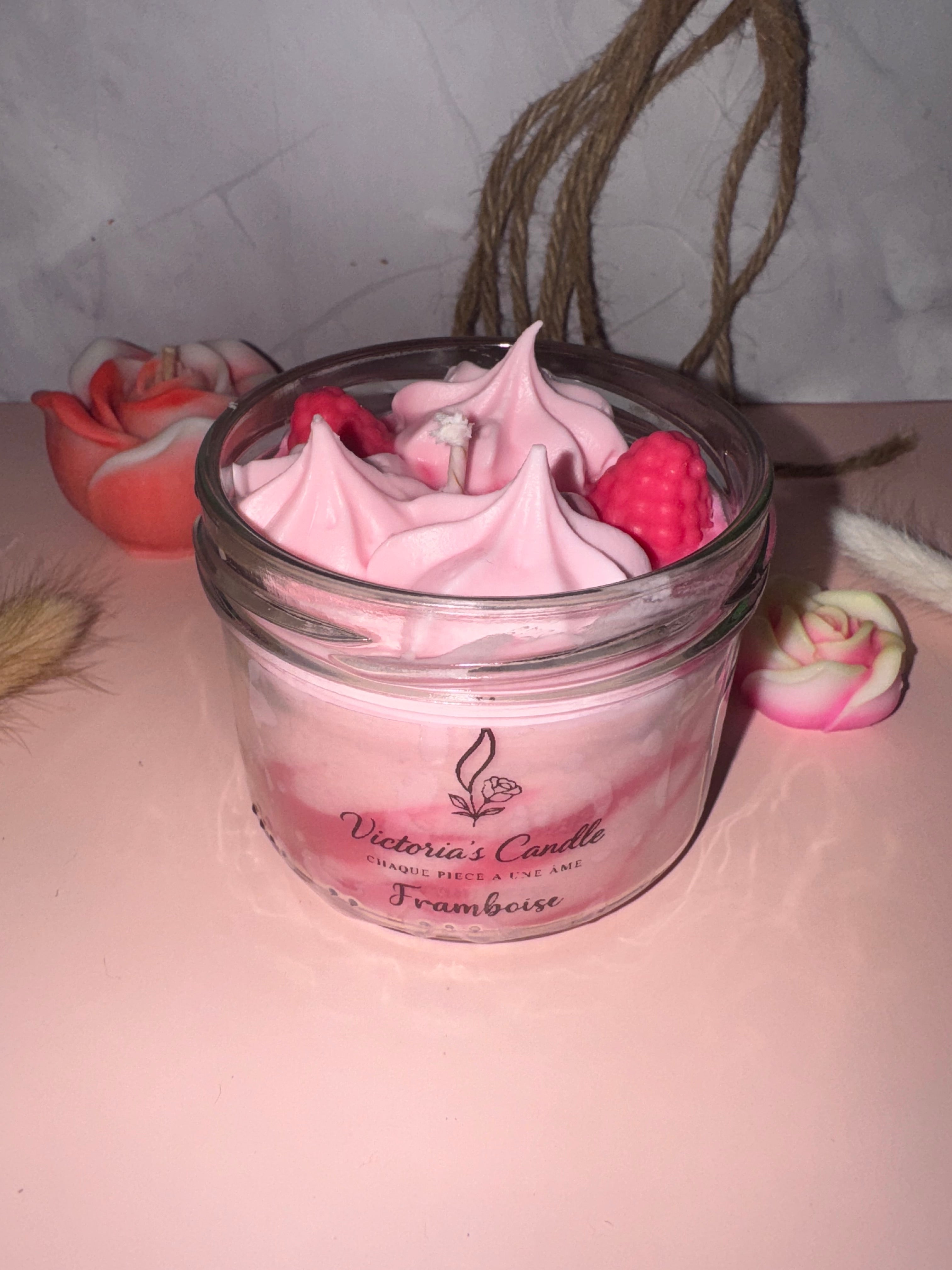 « framboise » bougie fruitée