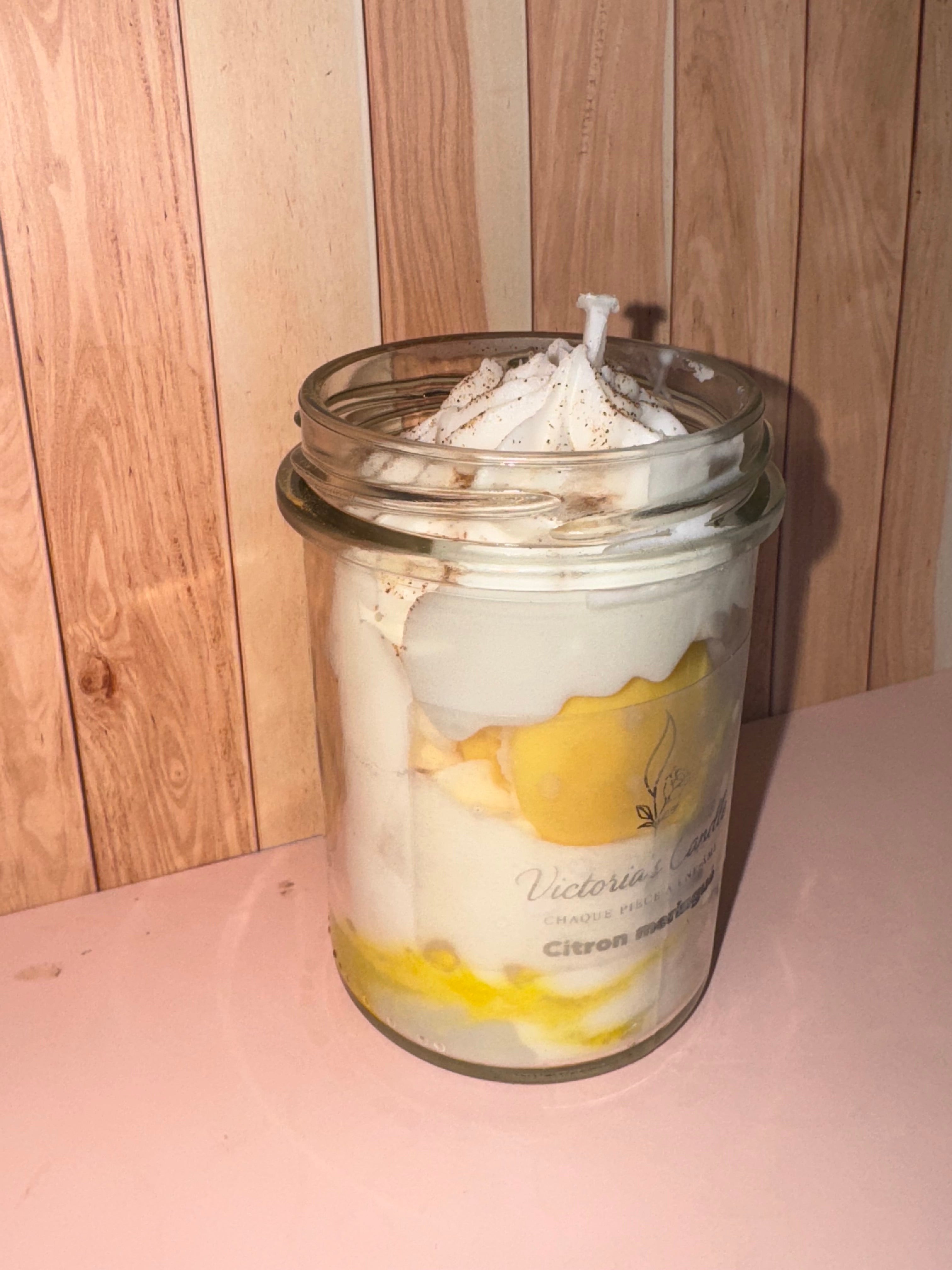 « citron meringuée » bougie gourmande fruitée