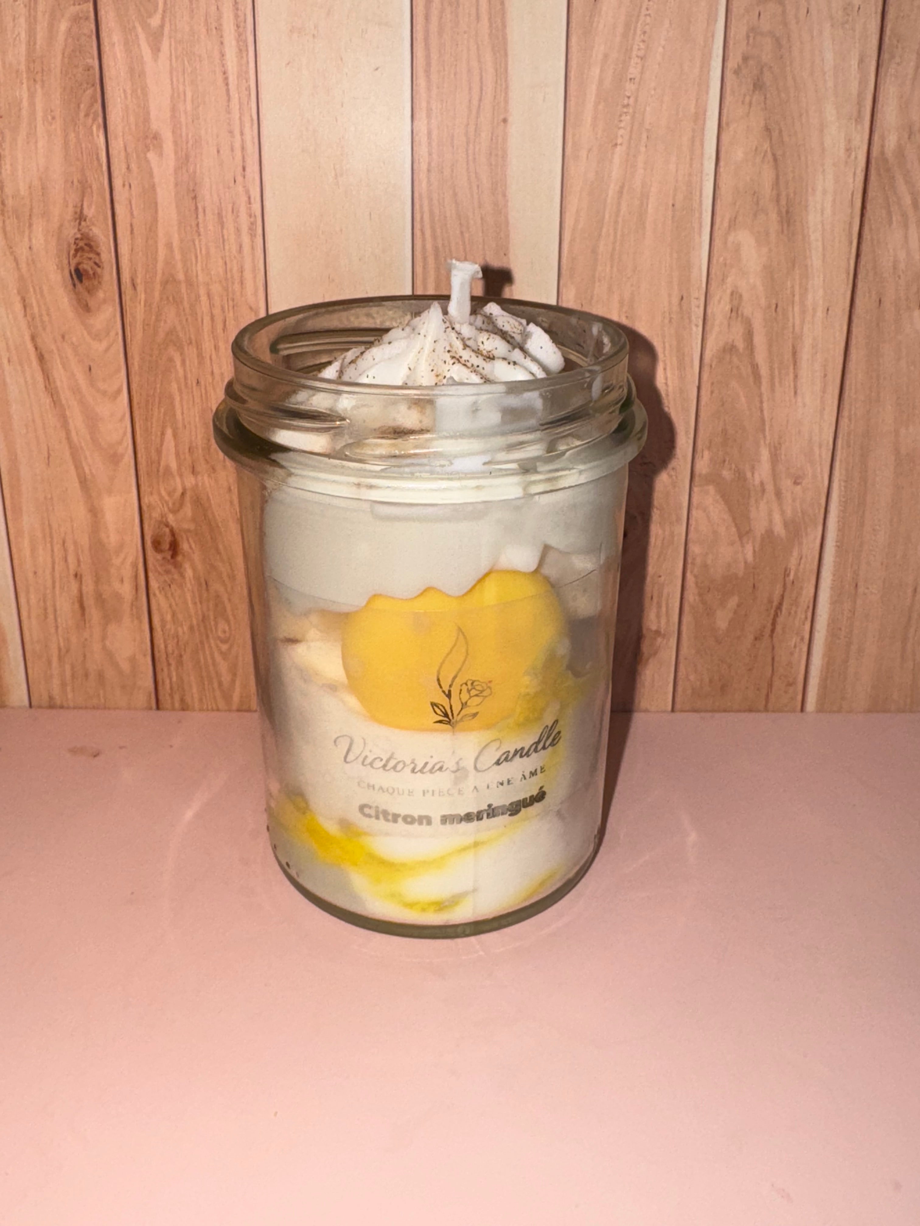 « citron meringuée » bougie gourmande fruitée