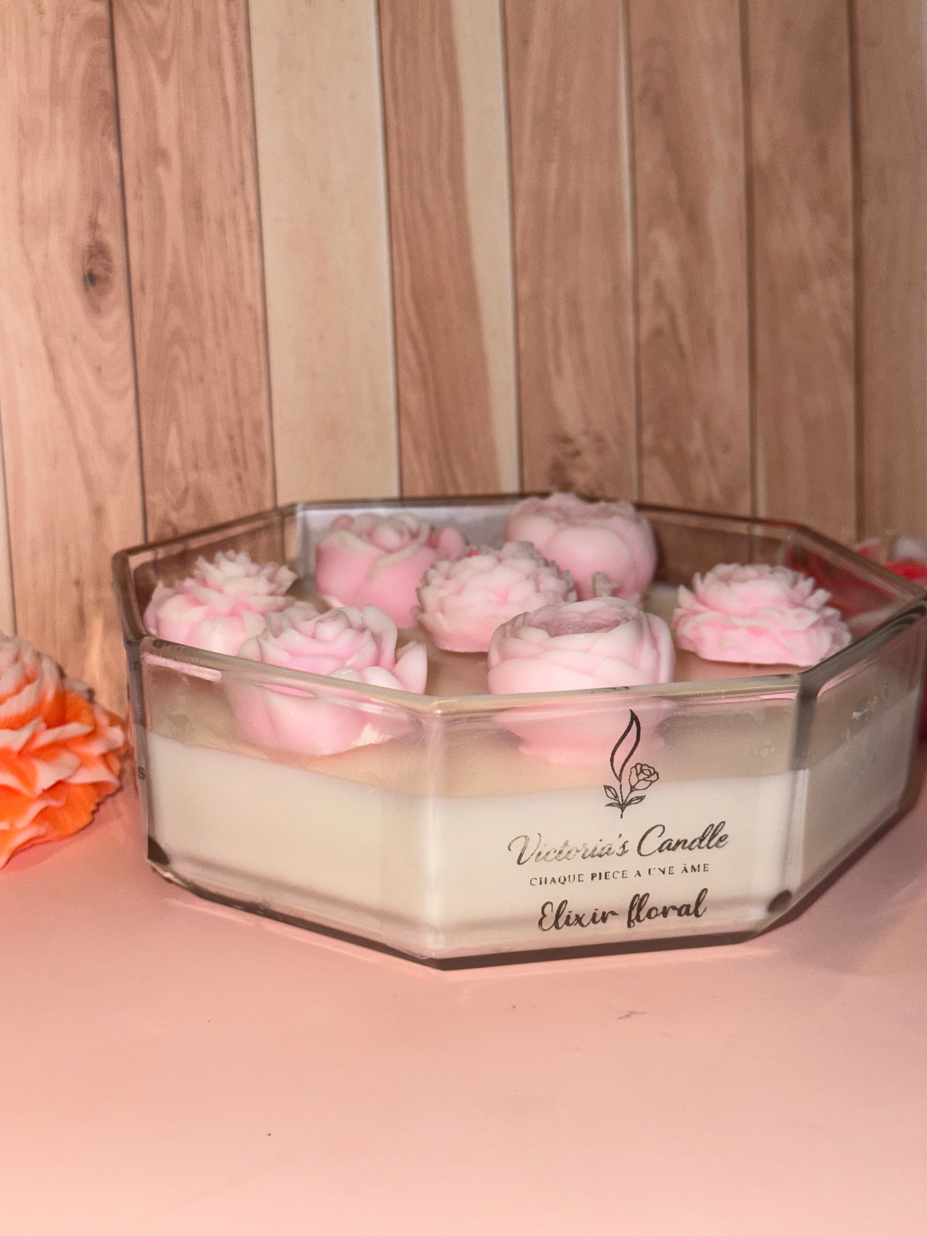 « Elixir floral » Bougie/fondants parfumés