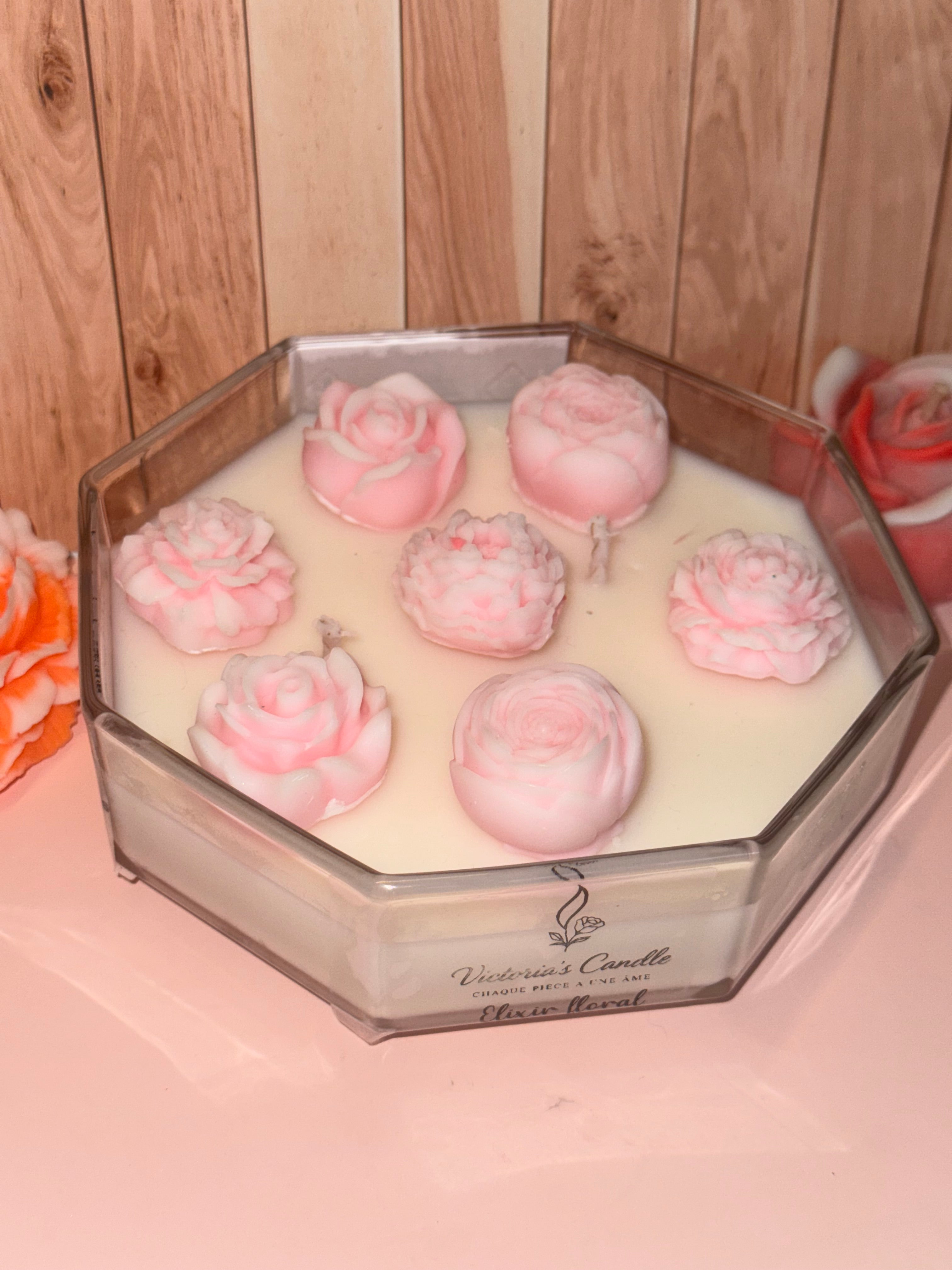 « Elixir floral » Bougie/fondants parfumés