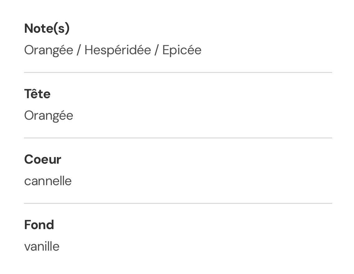 Fondant parfumé “cannelle-orange” tablette