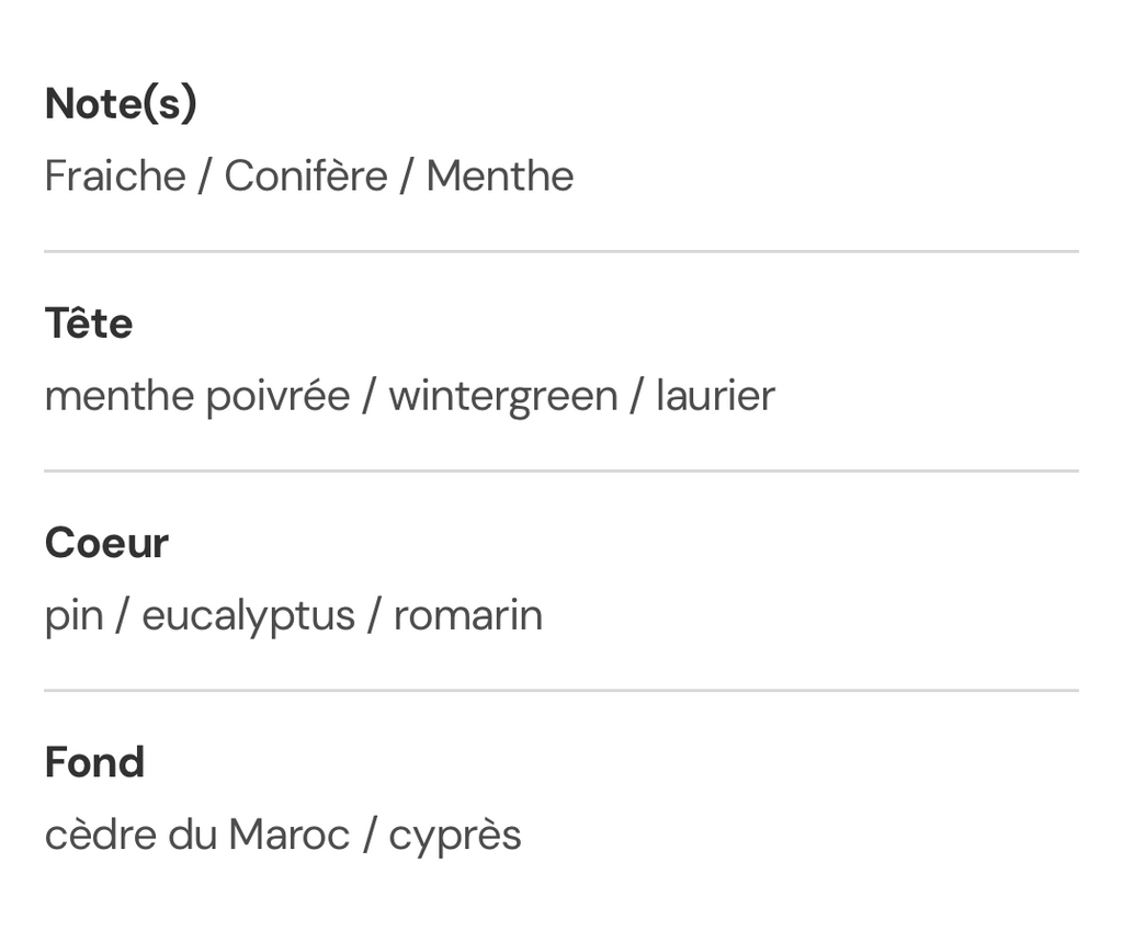 « menthe eucalyptus » bougie fraîcheur