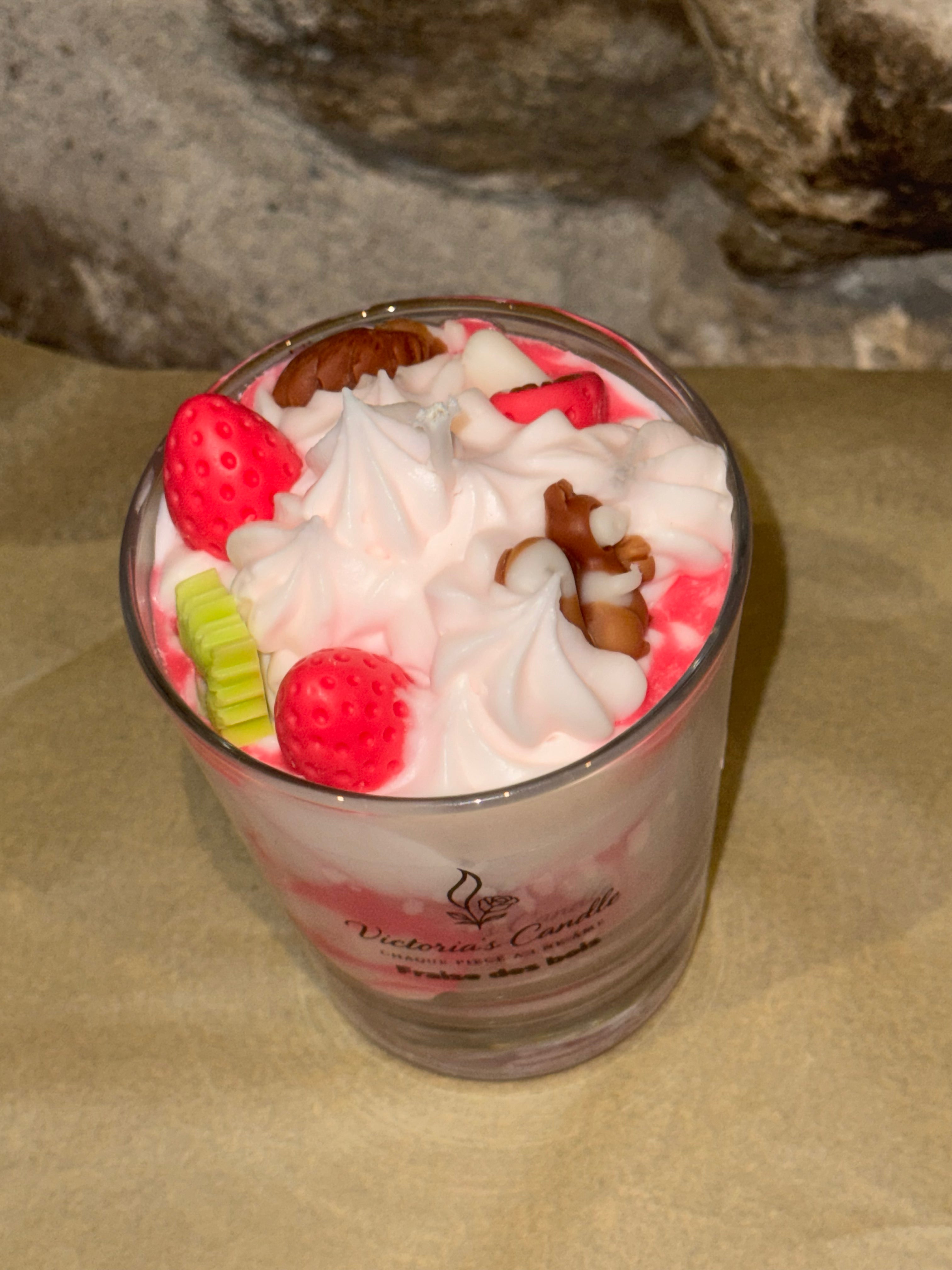 « fraise des bois » Bougie fruitée
