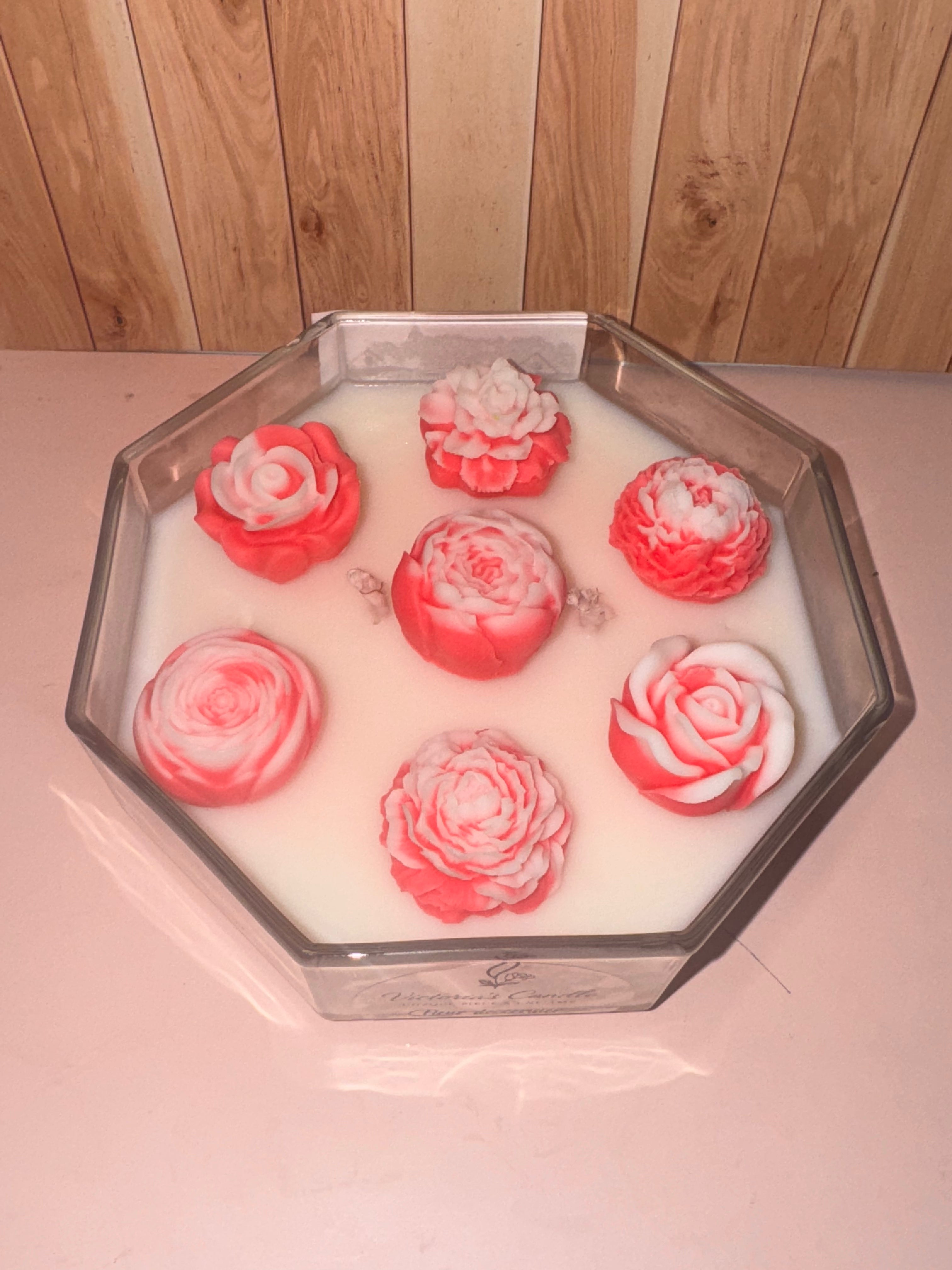 « Fleur de cerisier » bougie avec fondant parfumé floral