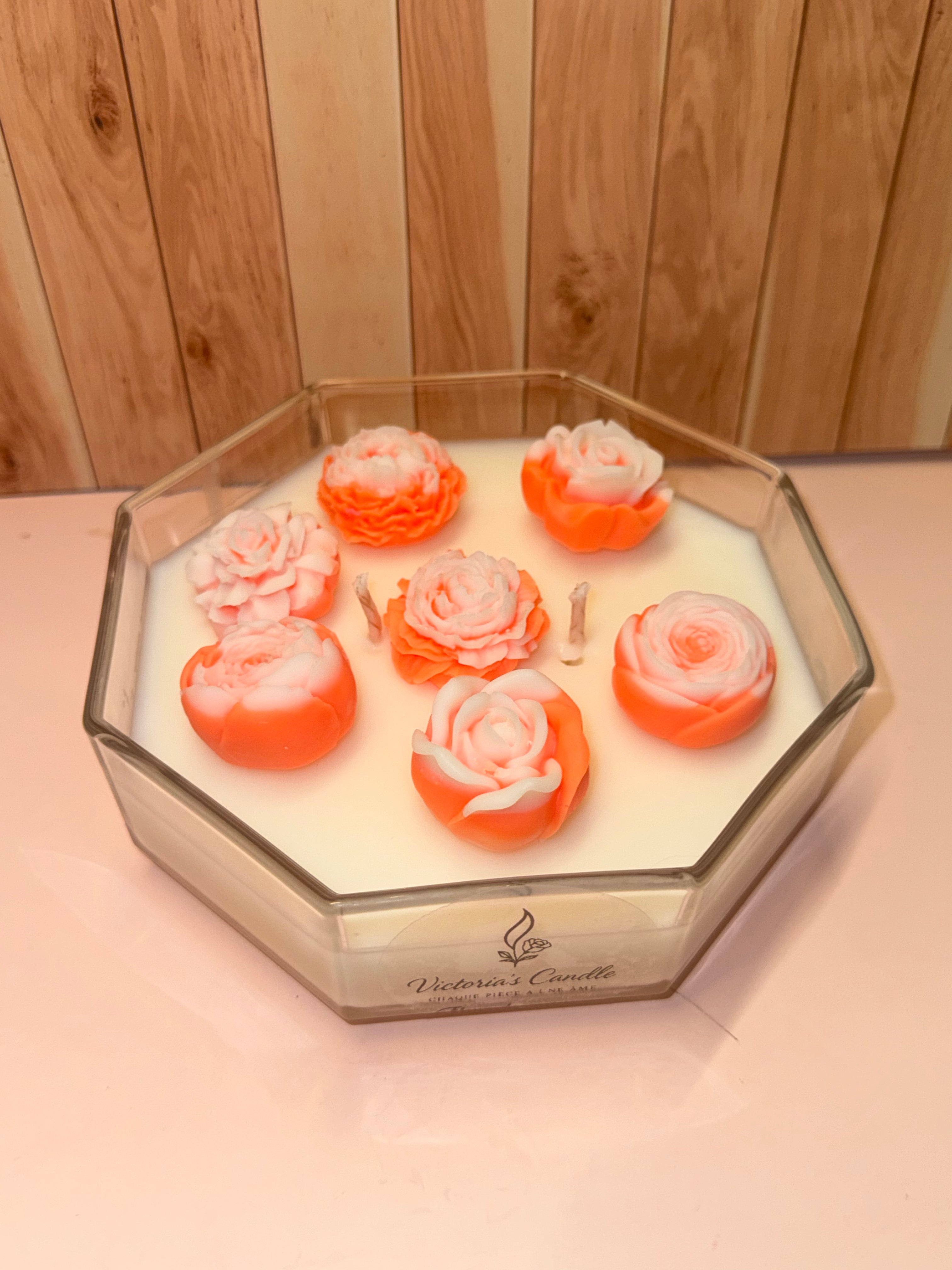 « Fleur de cerisier » bougie avec fondant parfumé floral